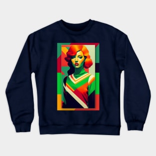 Retro 70s Redhead Disco Queen Crewneck Sweatshirt